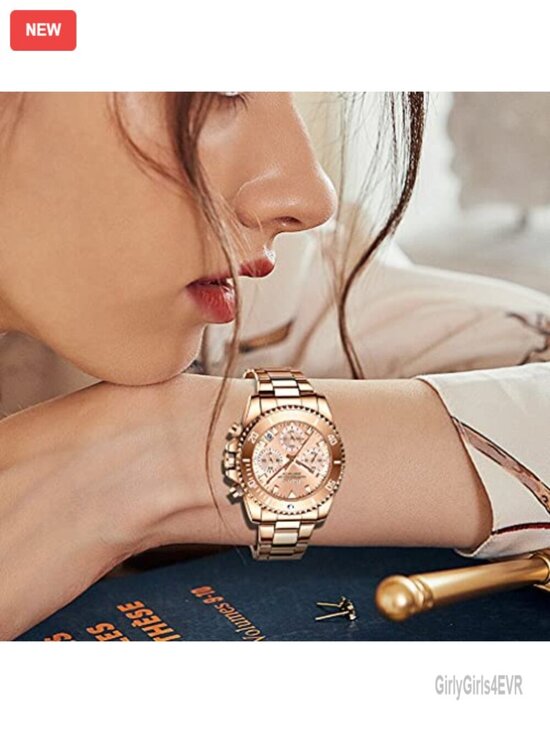 Elegant Chronograph Rotatable Bezel Mineral Glass Luminous Watch Stainless main image 7